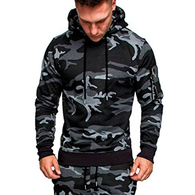 Sports Fashion Men's Fashion Hoodies Suits Camouflage Clothing Popular Style Jacket Outdoor Tracksuit Sets/Pants/Tops