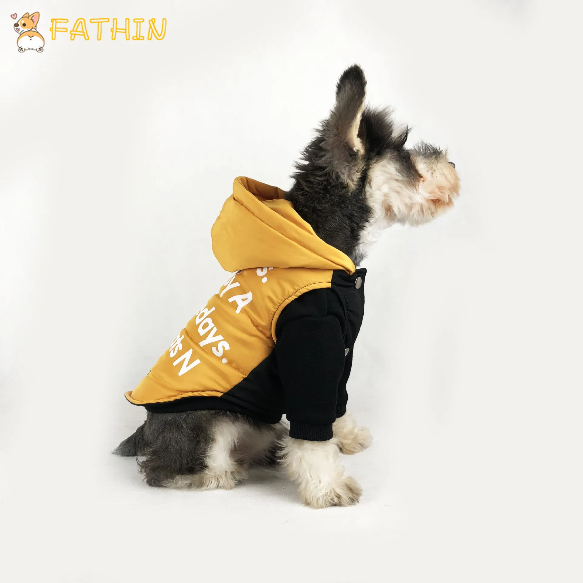FATHIN одежда с принтом в виде собак Pupreme Pawmain ПЭТ французская футболка бульдогом
