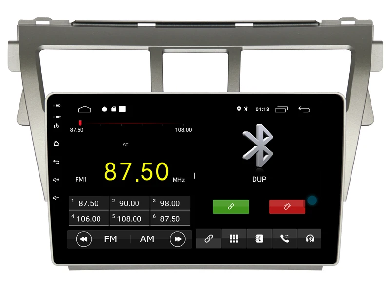 Встроенная 4G Lte Автомобильная Интеллектуальная навигационная лента рекордер 9,0 android автомобильный gps Радио мультимедийный плеер для toyota Vios 2007 2013