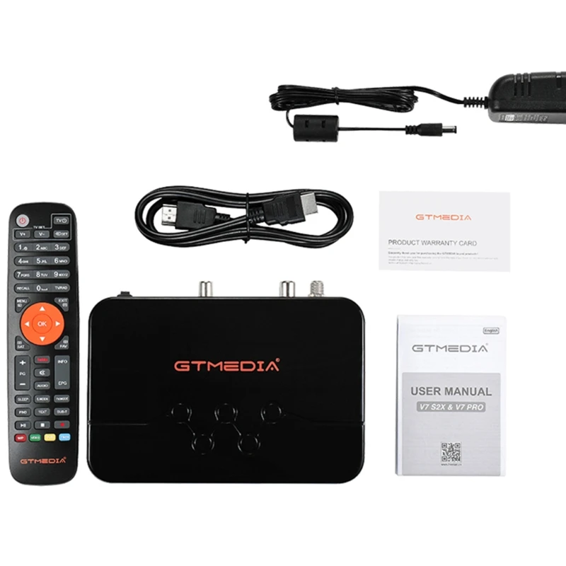 

GTMEDIA V7 PRO DVB-S/S2/S2X+T/T2 Memory 1G bit Support Albertis/Tivusat/BBC