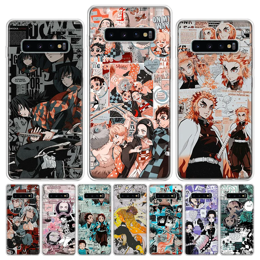 

Kimetsu No Yaiba Demon Slayer Anime Phone Case For Samsung Galaxy S6 S7 S8 S9 S10 S10E S20Ultra Plus Lite J4 J6 J8Plus Note 8 9