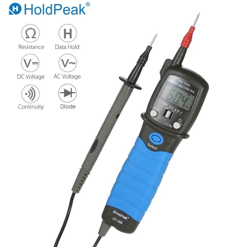 Цифровой мультиметр с ЖК дисплеем и подсветкой Постоянный/переменный