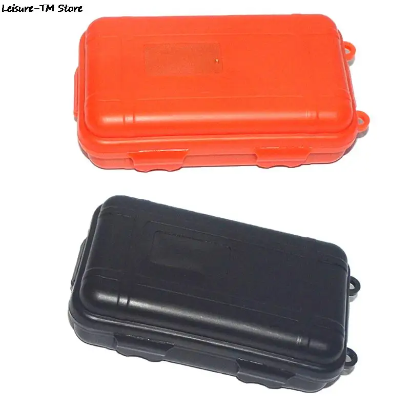 Survival Storage Case Outdoor Shockproof Waterproof Airtight Survival Storage Case Container Carry Box 12cm*8cm*4cm