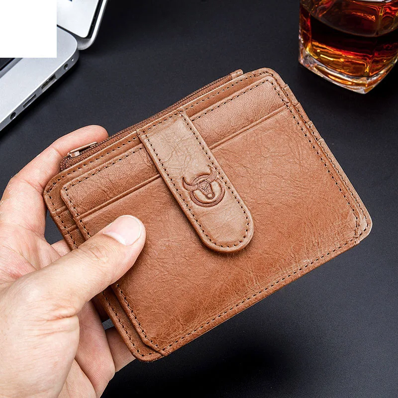 Genuine Leather Men Card Holder Unisex Credit Card Holder ID Rfid Blocking Fashion Business Cardholder Case for Bank Cards