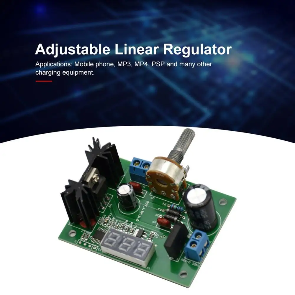 LM317 DC-DC понижающий преобразователь модуль линейной платы LM317 регулируемый регулятор напряжения источник питания