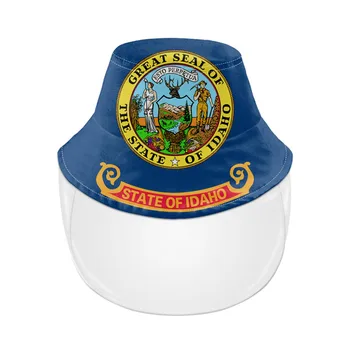 

Full-face Protective Fisherman Hat Cover American State Flags Design Unisex Anti Dust Bucket Hat UV Protect Fisherman Hats Gorra