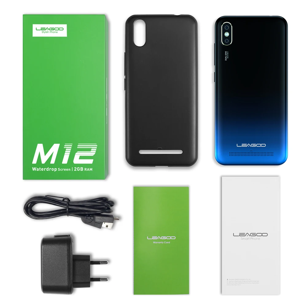 Leagoo M12 Android 9 MT6739ww 4 ядра 2 Гб Оперативная память 16 Гб Встроенная память 5,7 дюймов ips 3000mAh 5 V/1A быстрый заряд Face ID заднее колесо 8+ 2 Мп спереди