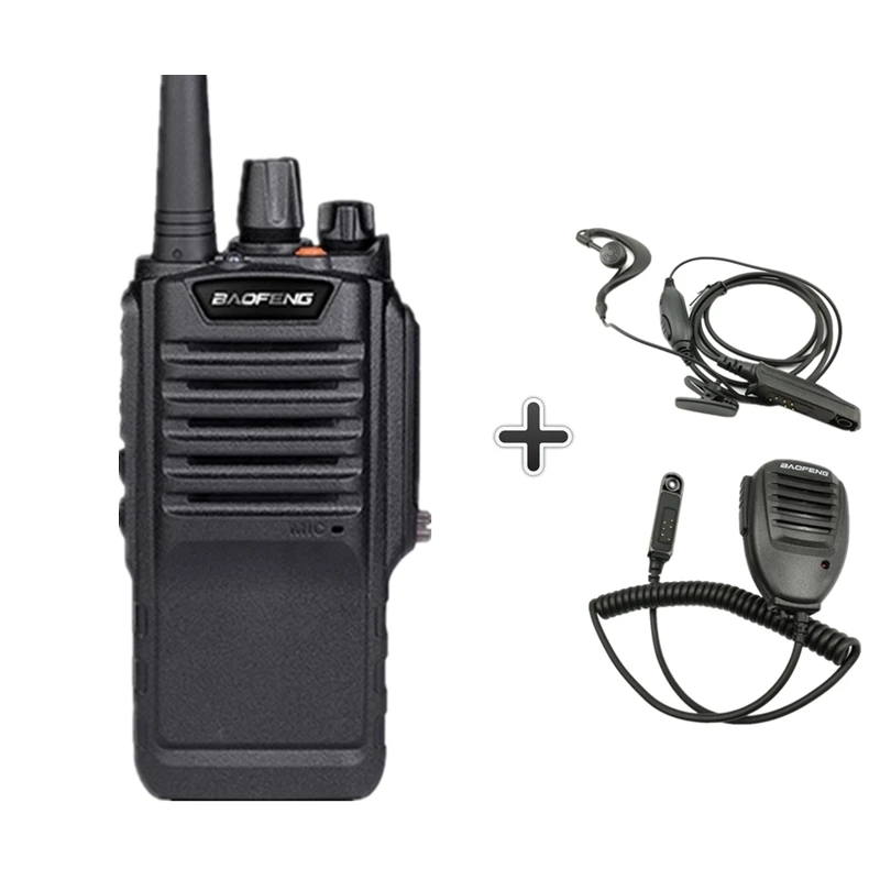 add 1headset 1MIC Baofeng Bf-9700 7 Вт Высокая мощность рация IP67 Водонепроницаемый двухстороннее радио Amador PTT BF 9700 большой радиус действия Ham радио Hf трансивер - Цвет: add 1headset 1MIC
