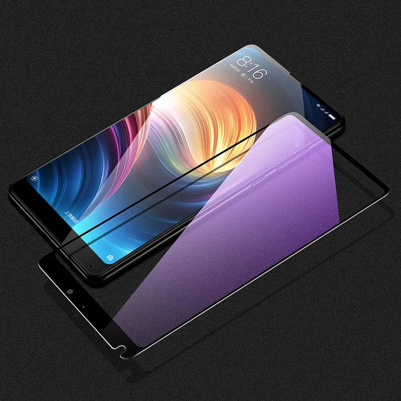 Защитное стекло для экрана ESR xiaomi mi x 2s из закаленного стекла для xiaomi mi Mix 2s 3D 9H анти-Blu-Ray Защитная пленка для экрана mi x 2 - Цвет: Anti blu-ray black