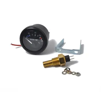 

Marine Water Temperature Gauge Sensor LED 12V 2 Inches NPT3/8 Temperature Sensor for Boat Yacht