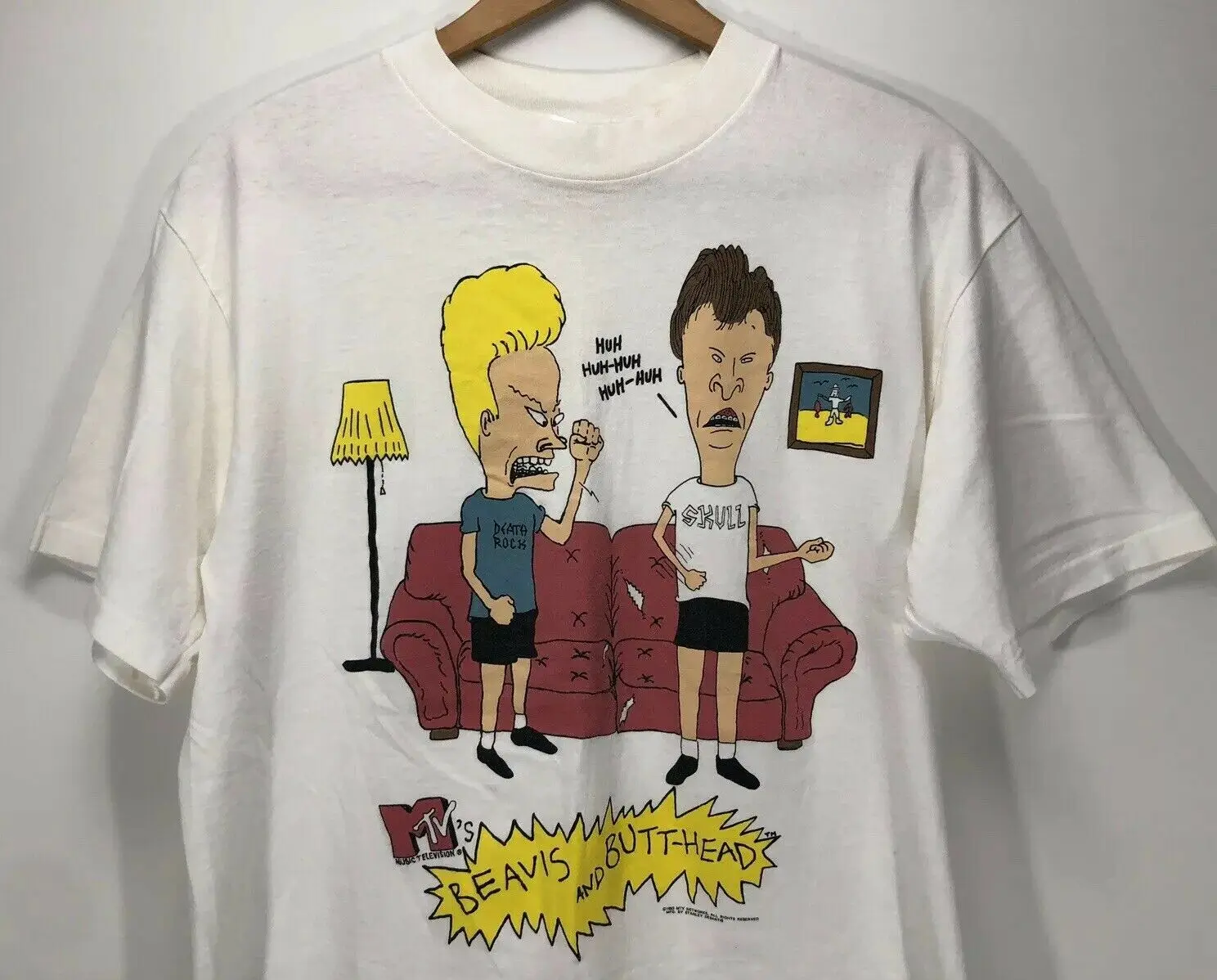 Винтажная Ретро один шов Beavis Butthead MTV футболка для первого сезона Горячая новинка