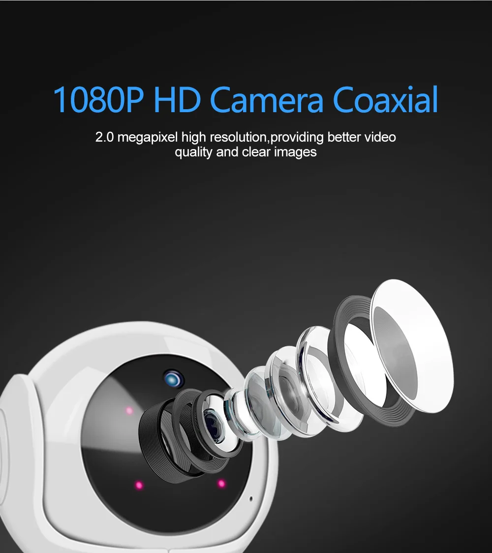 HD 1080P облачная IP камера, WiFi, беспроводная, умная, авто слежение за человеком, Домашняя безопасность, видеонаблюдение, CCTV, сетевая камера, детский монитор