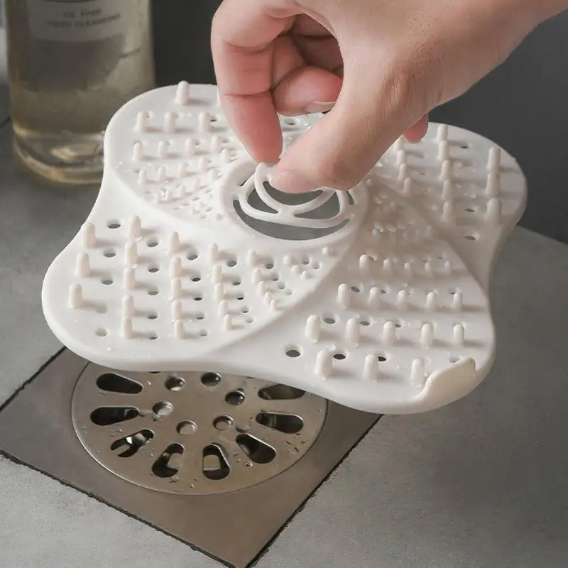 

Kitchen Sink Filter TPR Sink Strainer Kitchen Bathroom Floor Drain Anti-clogging Drain Hair Catcher Basket Filter Sieve