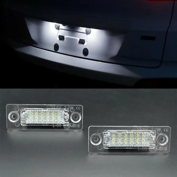 

2Pcs 12V LED License Number Plate Light Lamps for VW GOLF MK5 Passat Sedan B5.5 3B Variant Touran Jetta Car License Plate Lights