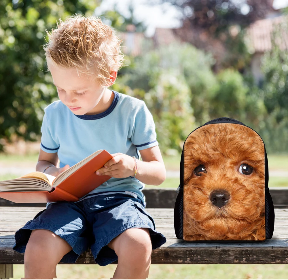 Children School Bags for Kids King Charles Spaniel Dog Printing Schoolbag Baby Kindergarten Backpack Girls Cute Satchel