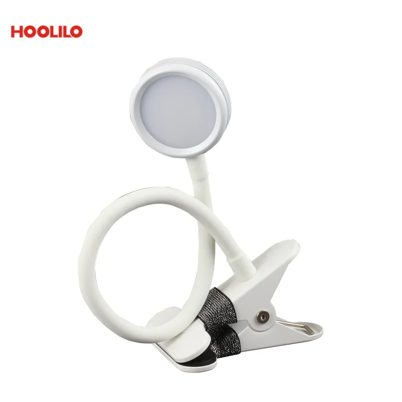 

Portable LED Desk Lamp Touch On/Off Switch Eye Protection Clip Table Light 3 Modes Dimmable USB Rechargeable Desk Lights