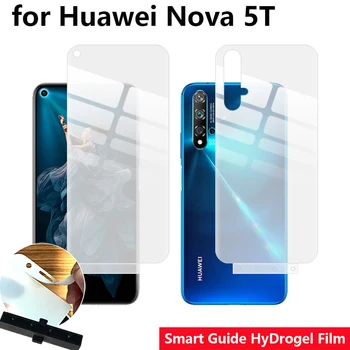 

Smart Guide Tool Soft AUTO Fixed Hydrogel Film Full Screen Protector for Huawei Nova 5T/Honor 20 Optional Front & Back