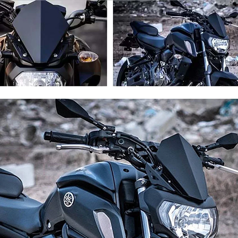 Motorcycle Accessories Windshield Windscreen Kit Deflector Fits For YAMAHA MT-07 MT 07 2018 2019 MT07 FZ07 FZ-07 FZ 07 2018-20205