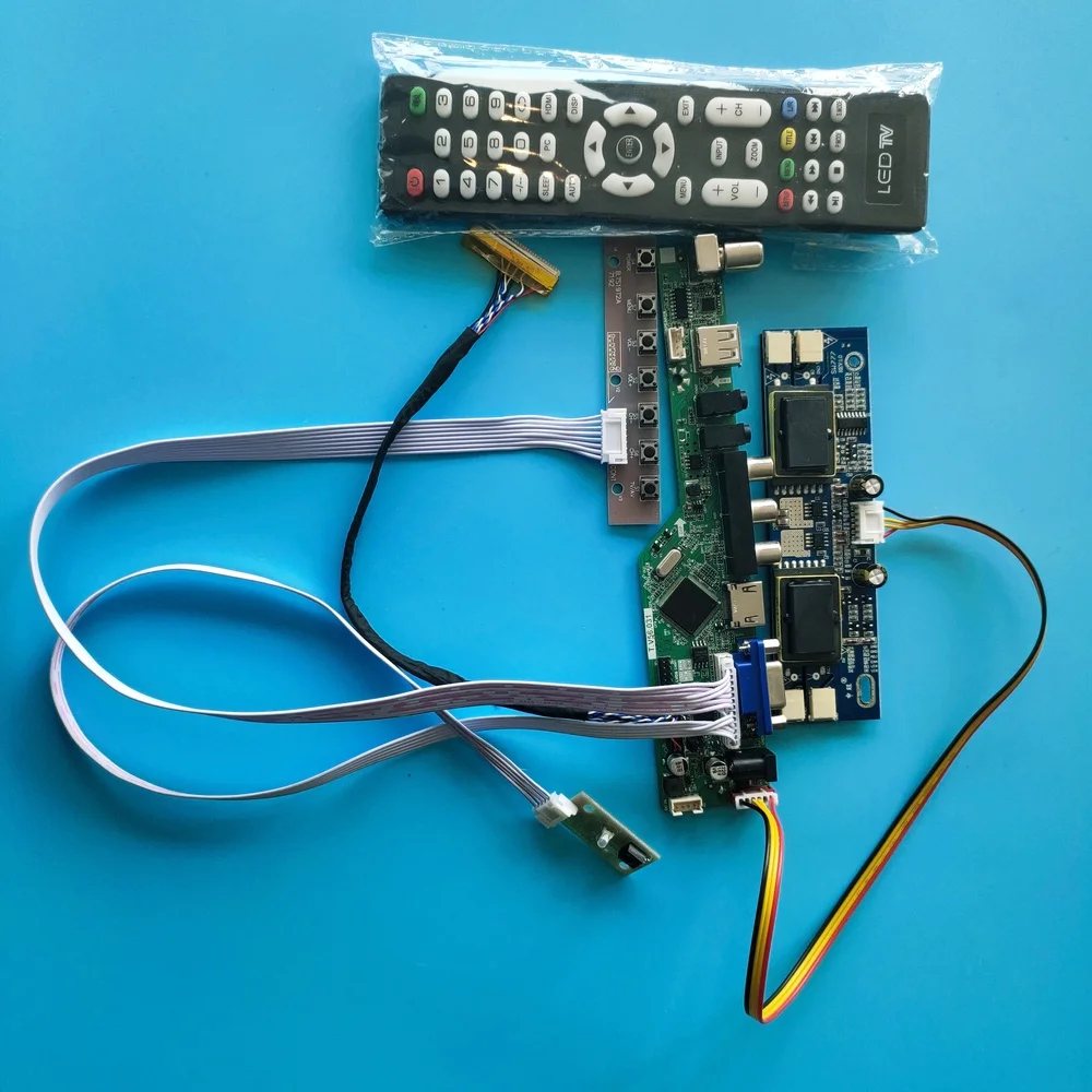 Набор для HSD190ME13-A13 30pin монитор плата контроллера HDMI LVDS 4 лампы 19 &quotDVI VGA DIY M.NT68676