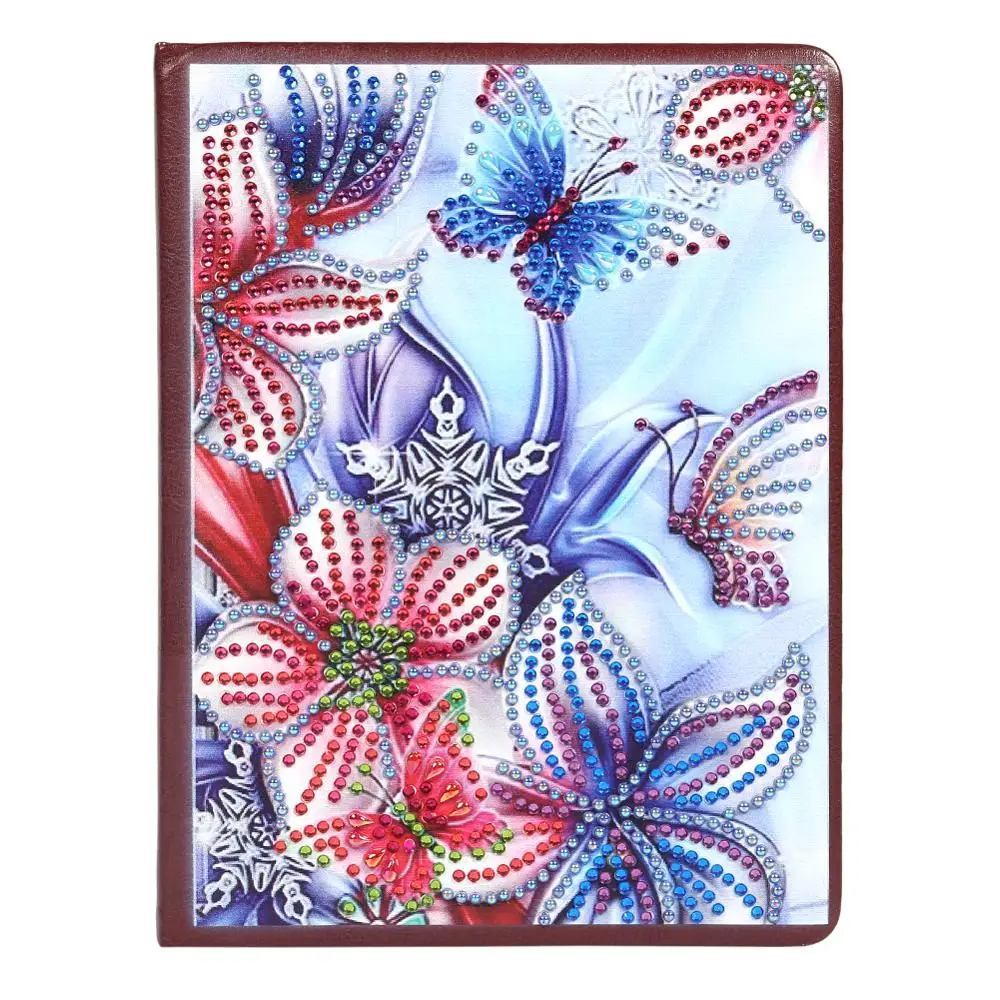 

DIY Flower Special Shaped Diamond Painting 100 Pages A5 Notebook Diary Book