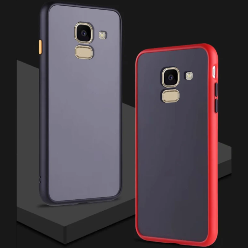 Coque Cover Case For Samsung Galaxy J6 Prime 2018 Matte Transparent Luxury Shockproof Hard Acrylic Phone Back Slim Protective |