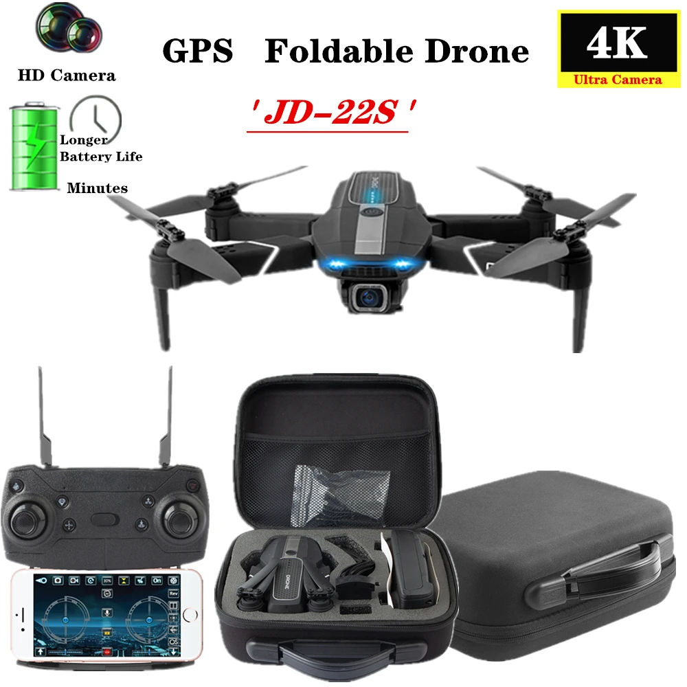 $98.99 GPS Drone with 5G WIFI 4K Camera Automatic Following Professional UAV Smart Return Quadcopter VS XS