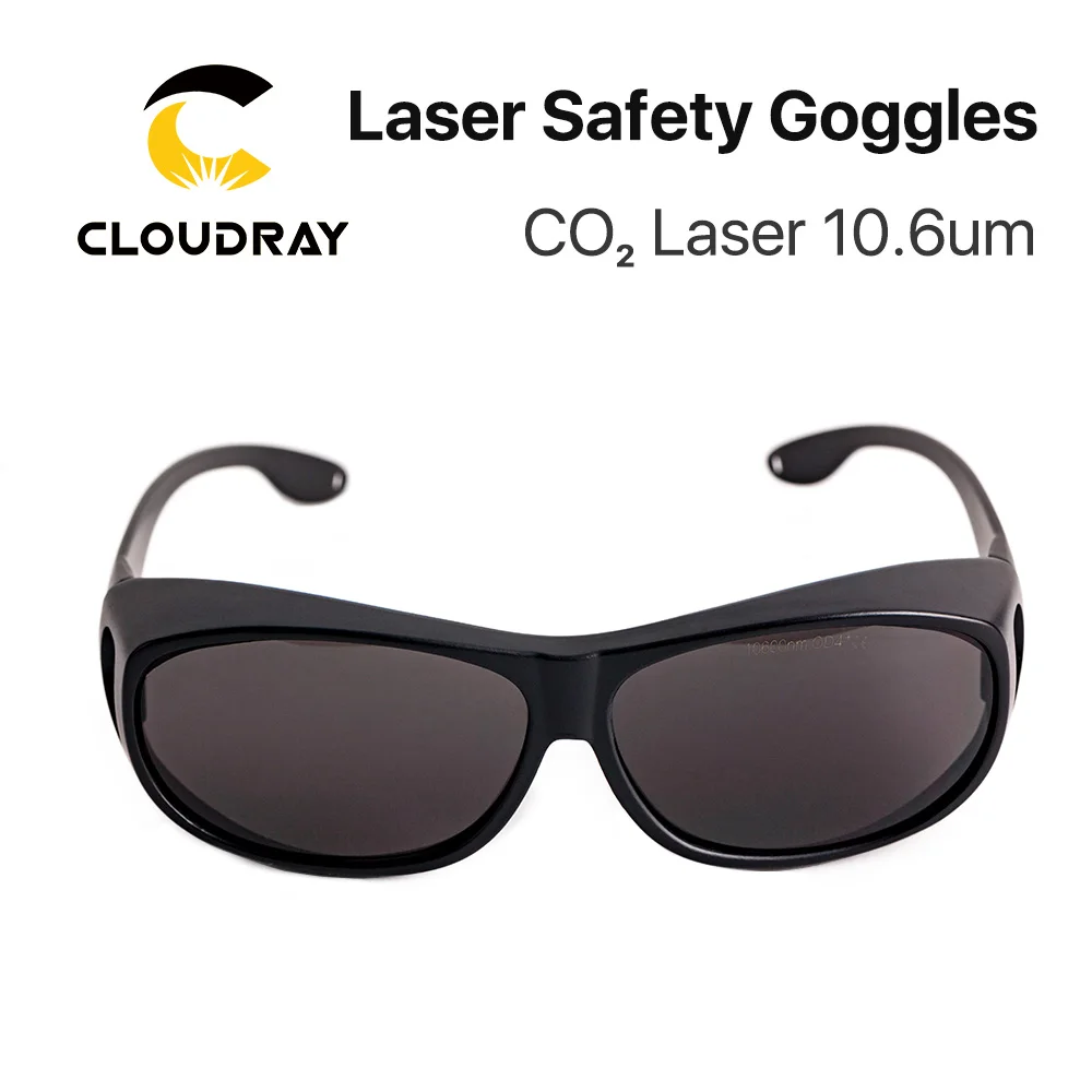 Kopen Cloudray 10600nm Stijl C Laser Veiligheidsbril OD4 + CE Veiligheidsbril Voor CO2 Lasersnijden Graveermachine