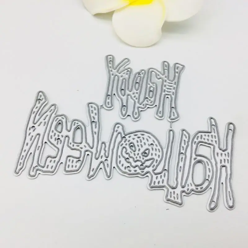 

Happy Halloween Cutting Dies Stencil DIY Scrapbooking Album Stamp Card Embossing X4YD