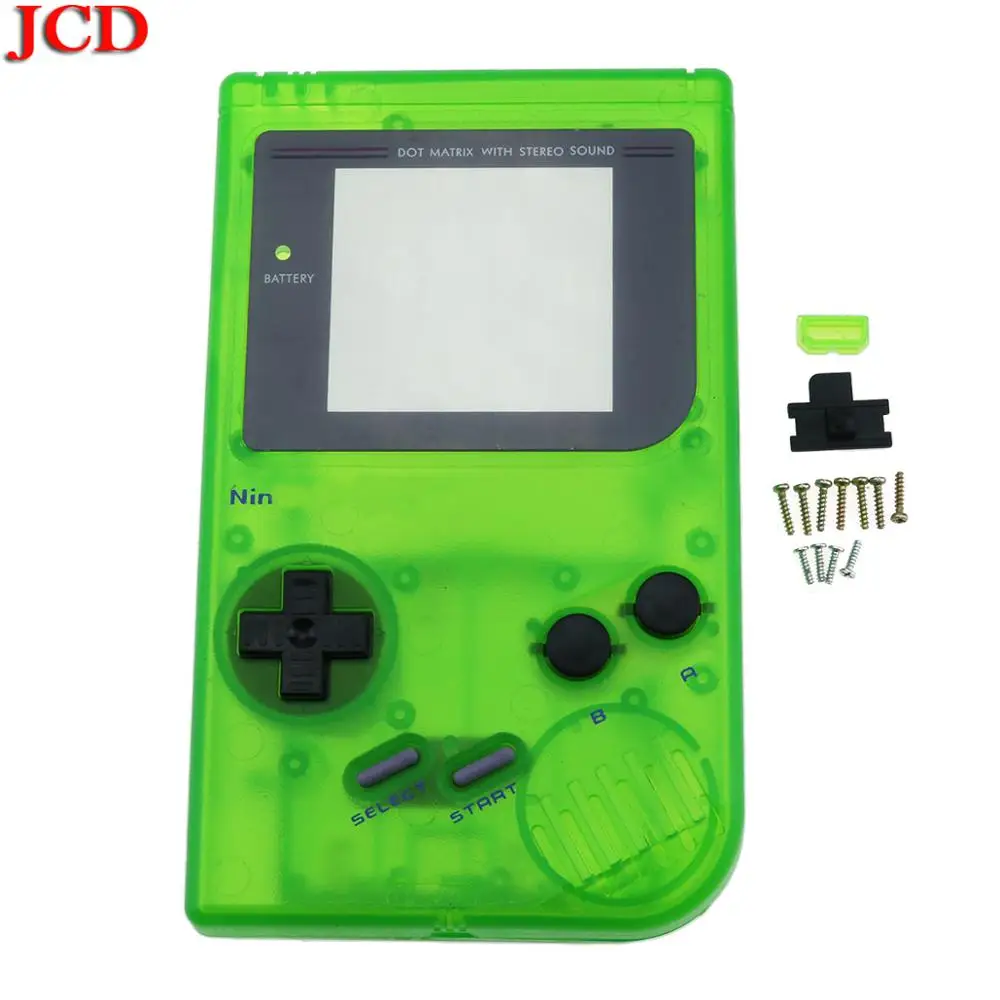 JCD прозрачный для Gameboy Классический OEM полный корпус оболочка чехол для nintendo Замена Полный Комплект Корпус для GB DMG GBO