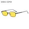 OEC CPO Small Square Sunglasse Women Men Brand Steampunk Metal Frame Sunglasses Men Retro Glasses UV400 Eyeglasses O949 ► Photo 2/6