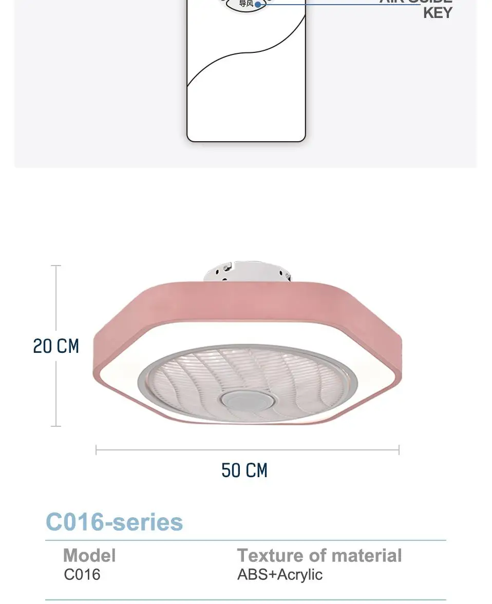 Потолочные вентиляторы с подсветкой C016 80 Вт AC220V трехскоростной вентилятор для внутреннего освещения вентилятор с дистанционным управлением диммируемая лампа для спальни для детей