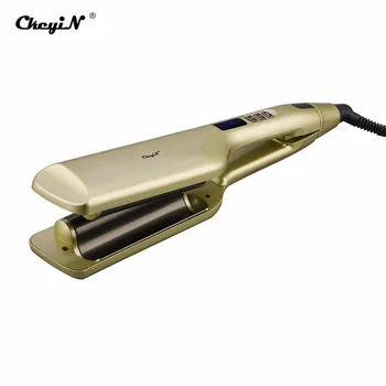 

CkeyiN Professional Hair Curling Iron Ceramic Hair Wave Tool Hair Waver Curl 2 Barrels Deep Wave Curler Perm Splint Styling Tool