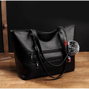 

Simple Designers Ladies Hand Bag Totes Women's PU Leather Shoulder Bags Big Capacity Upper-handle Handbags Shoulder Bag Vintage