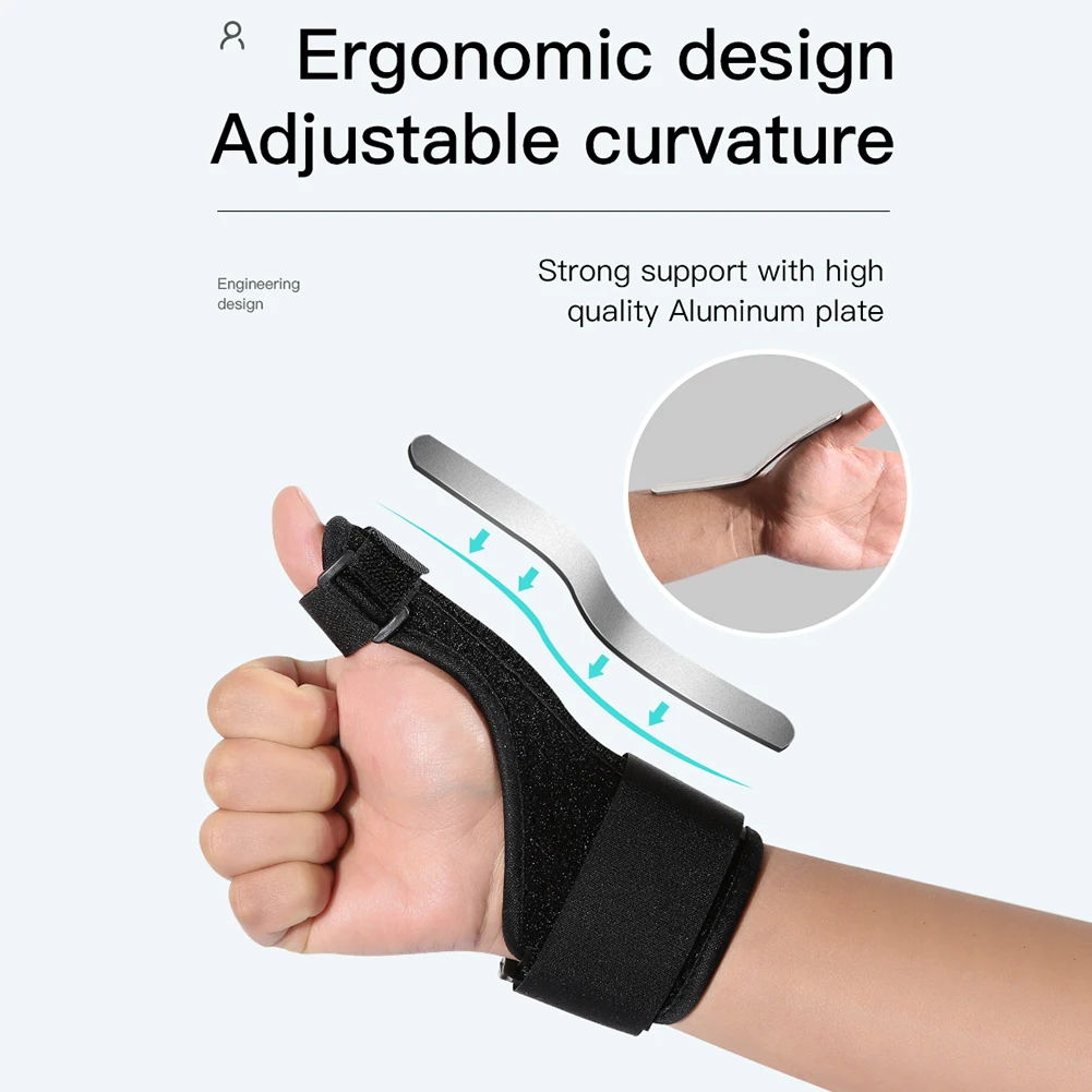 Thumb Splint 1PCS Thumb Brace Medical Finger Support Adjustable Wrist Support for Arthritis (fits left / right hand)