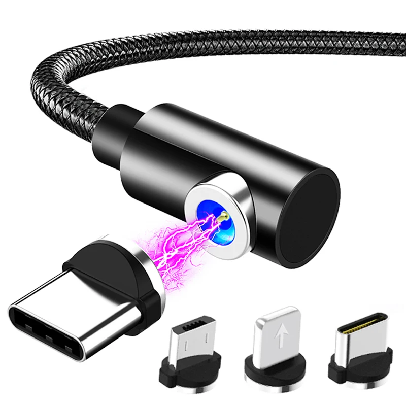 

For iPhone Magnetic Charger Micro USB 8Pin Type c Cable for Samsung Mobile Phone Fast Charging Wire Cord Magnet USB Type C Cable