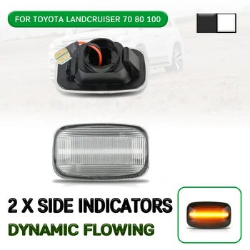

Car LED Dynamic Side Marker Light Flowing Turn Signal Light Lamp For Toyota Landcruiser 70 80 100 Series 1998-2007