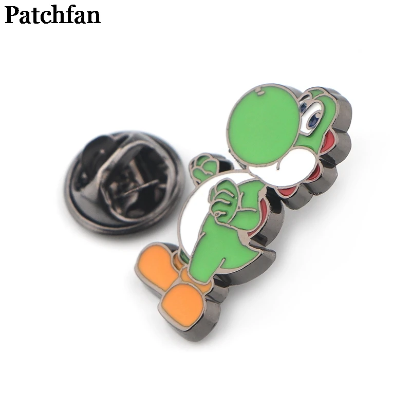 Patchfan Супер Марио Йоши броши для мужчин женщин Прайд цинк эмаль шпильки медаль для рубашки рюкзак одежда сумка Украшение значок A2307
