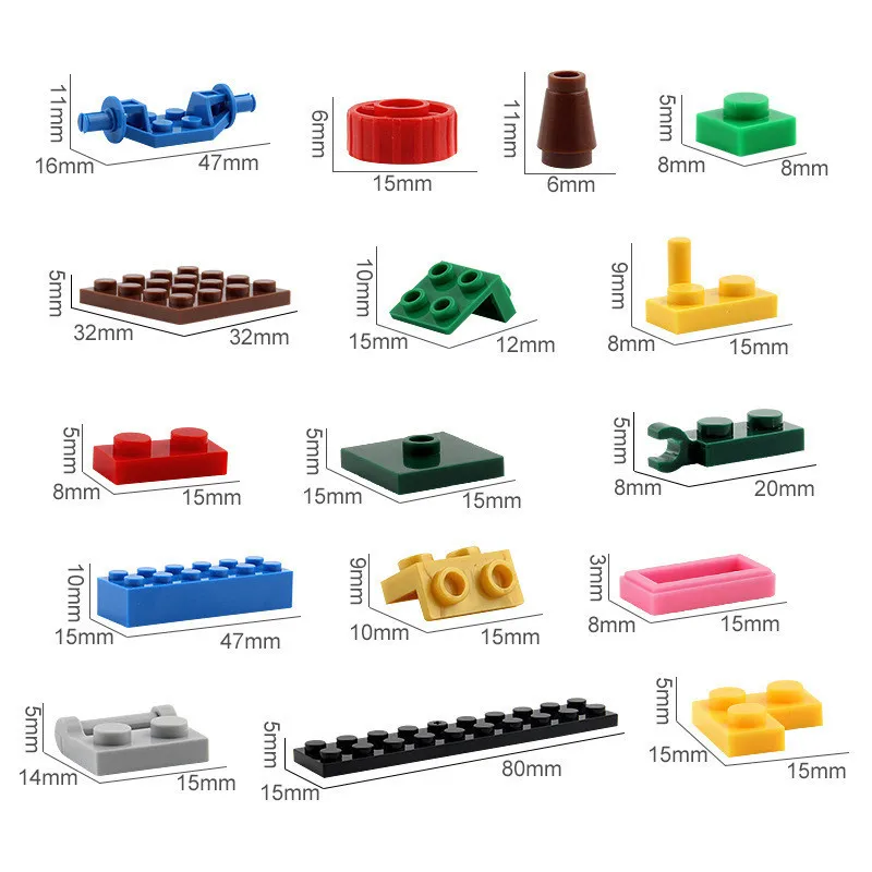 1000 Pieces City DIY Creative Building Blocks Bulk Sets LegoINGLs Creator Assembly Classic Bricks Educational Toys for Children