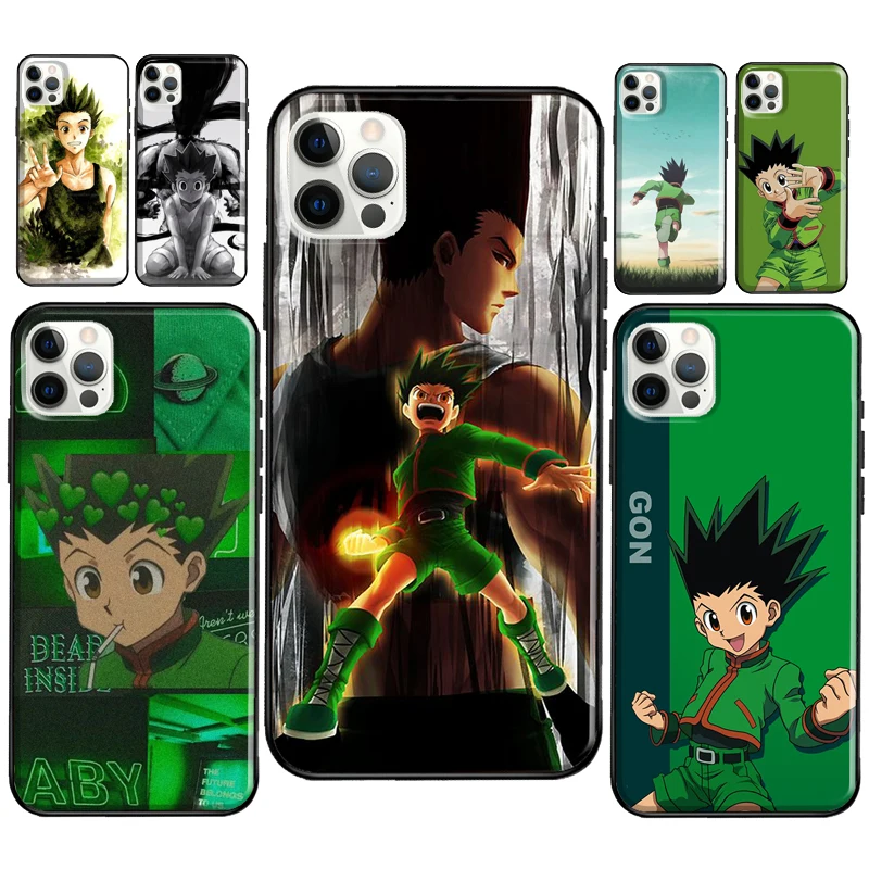 Gon Hunter X Anime Phone Case For iPhone 12 Pro Max 13 Mini SE 2020 8 7 Plus 11 XS XR Cover | Мобильные телефоны и