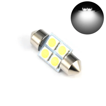 

1pc Festoon CANBUS 31mm C5W led ERROR FREE 5630 5730 4 LED smd interior Map Light reading white bulbs dome lamps