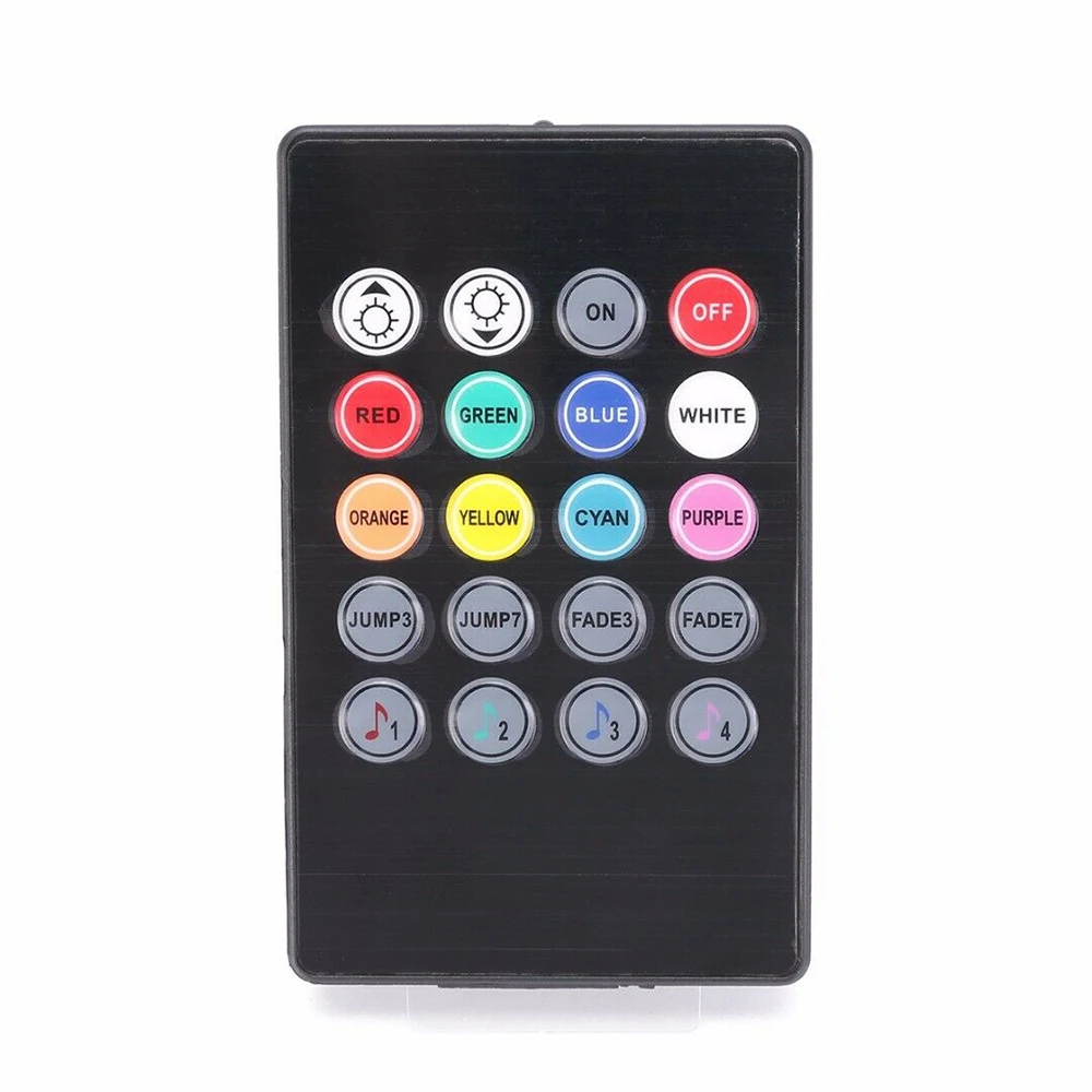 4 шт. 8 цветов RGB Светодиодная лента под Автомобильная трубка подсвечивающая система нижнего тела неоновый свет комплект