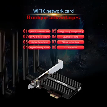 

High Power Network Card Set 3000M Bluetooth Adapter Wifi6 High quality