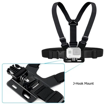 

2Pcs/set J-Hook Head Chest Mount Strap GoPro Hero 1 2 3 Camera Accessories Set Kit dropshipping