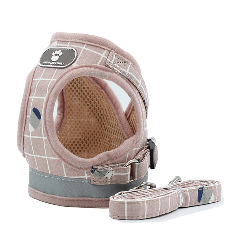 

Pet Leash Adjustable Dog Harness Reflective Pet Collar For puppy Dog Breathable Mesh Vest for Small Medidum Large Dogs
