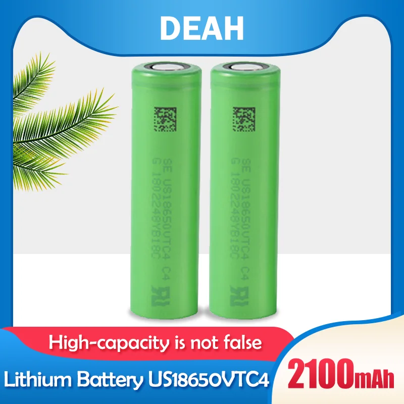 При заказе 1-10 штук оригинальный 18650 VC18650VTC4 3 6 V 2100 мА/ч VTC4 30A нагнетания