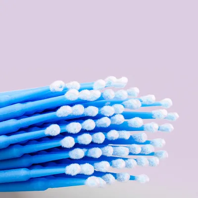Escova para Ferramentas de Extensão de Cílios Bolsa Descartável Microbrush Cílios Extensão Individual Lash Removendo Cotonete Micro 1000 Pçs - 1 Cheap Cotonetes de algodão