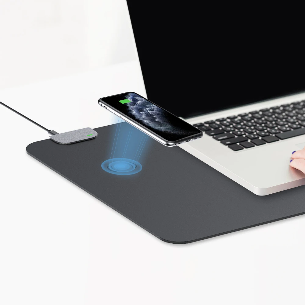Office Leather Desk Pad Protector QI Wireless Charger Stationery Desk Mat Fast Wireless Charging Office Leather Desk Pad Protector QI Wireless Charger Stationery Desk Mat Fast Wireless Charging