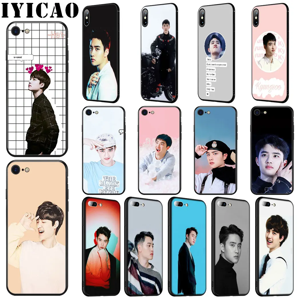IYICAO EXO D.O. Мягкий силиконовый чехол Doh Kyungsoo для iPhone 11 Pro Max XR X XS 6 6S 7 8 Plus 5 5S SE |