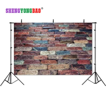 

SHENGYONGBAO Vinyl Digital Printed Backdrops for Photography Brick wall theme Photo Studio Background SZ-123