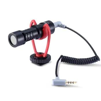 

SAIREN Q1 Condenser Video Vlog Microphone on-Camera Vlogging for iPhone 11 Samsung Smart Phones Sony Nikon Canon DSLR Cameras